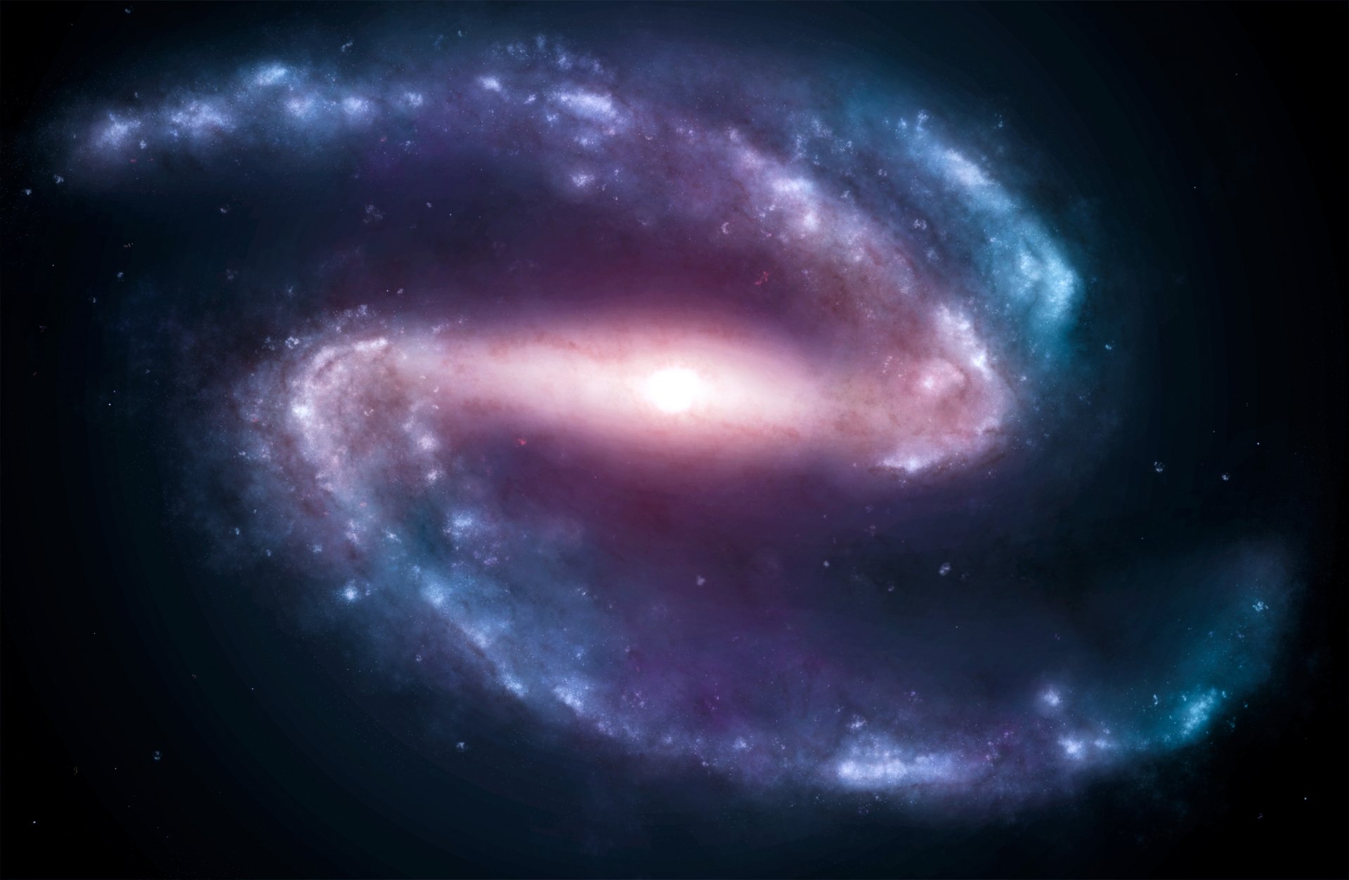 galaxie étoiles lumière espace