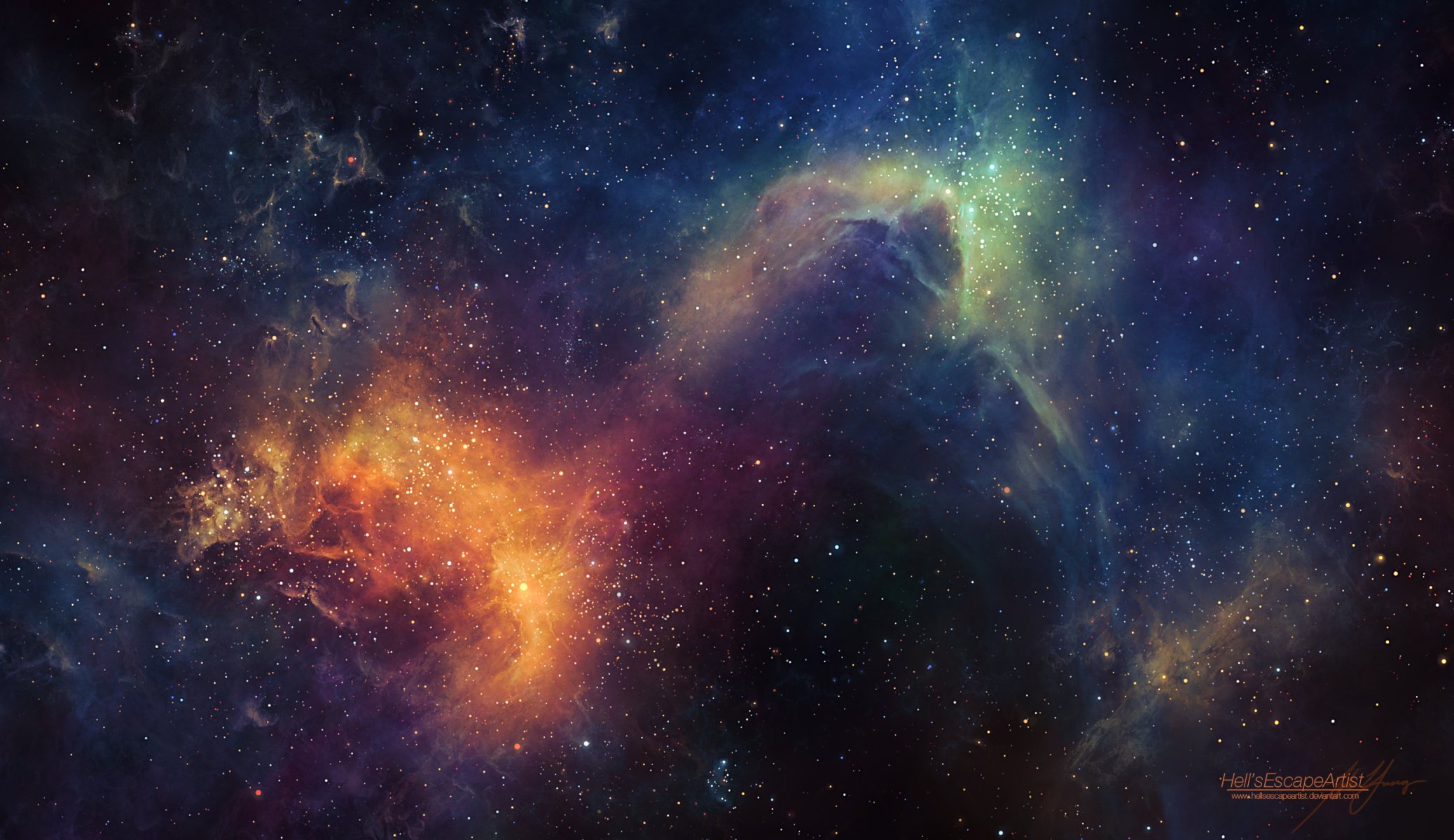 universo spazio nebulosa stelle bagliore