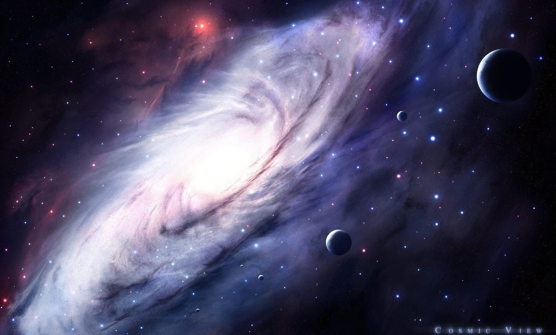 nebulosa cosmos vórtice estrellas
