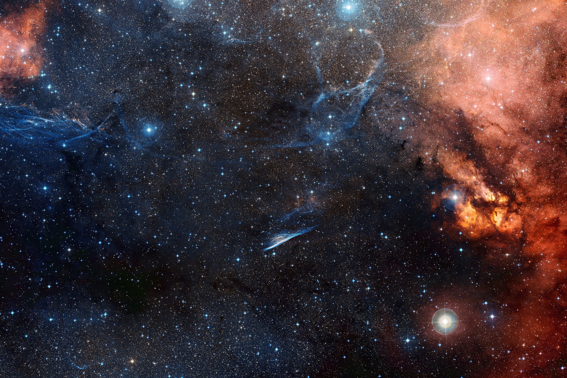 estrellas nebulosa ngc 2736 lápiz pencil nebula