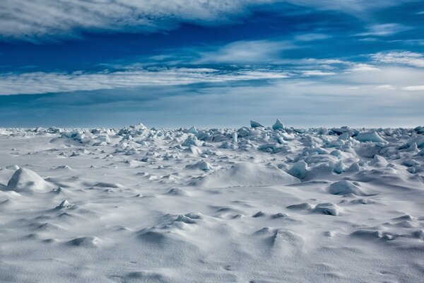 Norway, Arctic icy landscape