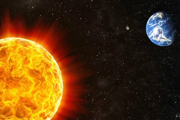 Spazio Terra Sole stelle inesplorato