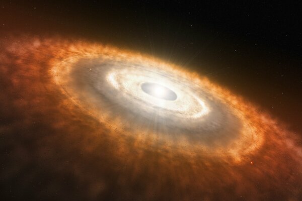 Disco protoplanetario di una giovane stella