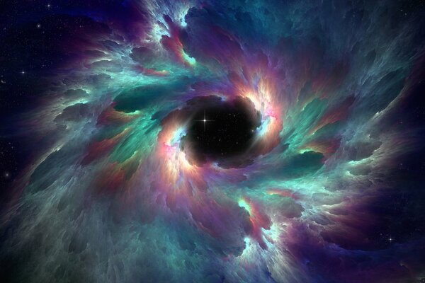 L infinito della nebulosa arcobaleno nello spazio