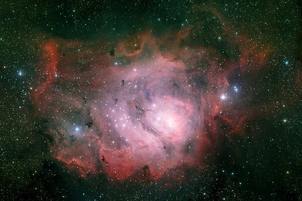 Costellazione del Sagittario nella nebulosa ngc 6523