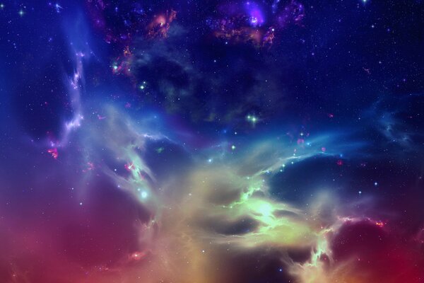 Nebulosa Titano in un bellissimo cosmo