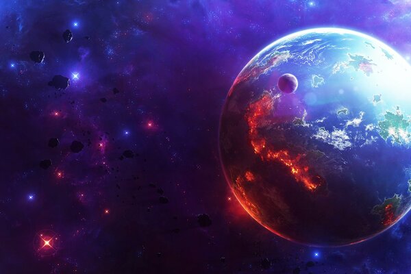 Un planeta entre estrellas y meteoritos