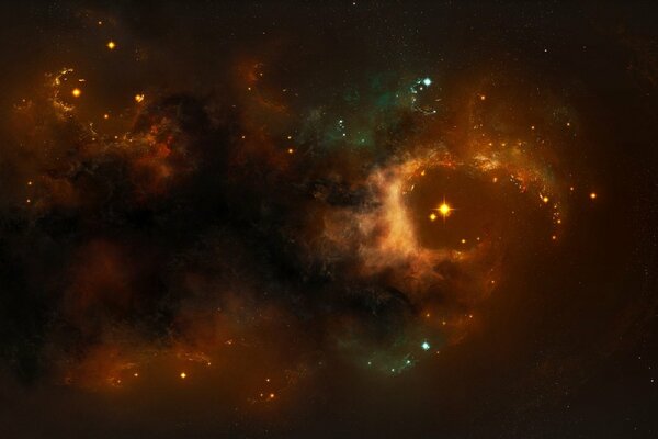 Momento della formazione di una stella nella nebulosa