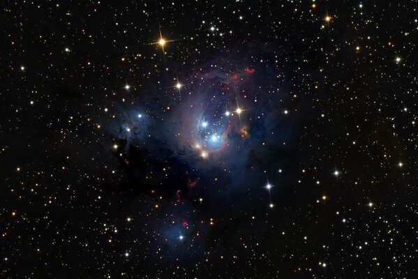 Imagen de la hermosa nebulosa NGC 7129