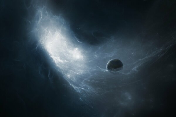 Interstellar planet-absorbing gas