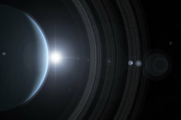 Anelli del gigante gassoso Saturno