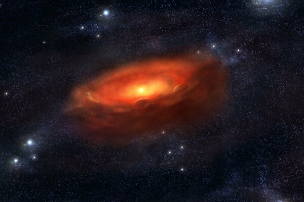 The door between galaxies opens through the cosmic nebula