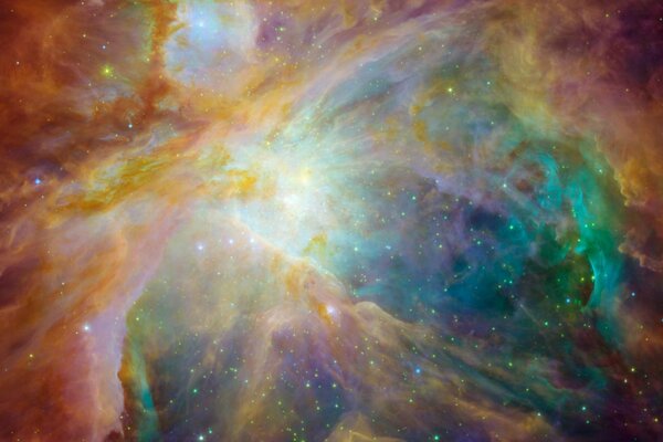 The Orion Nebula in outer space
