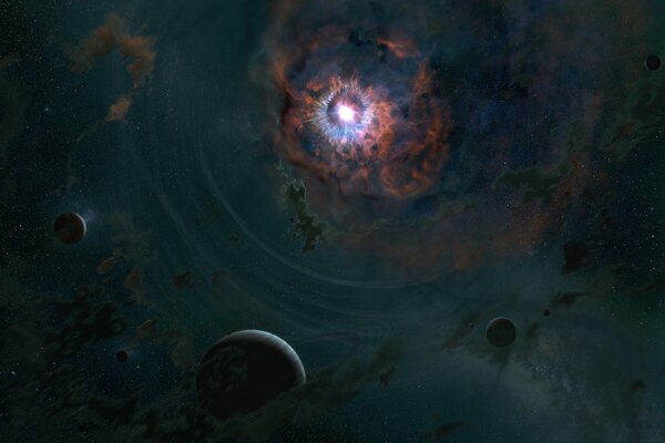 The last four planets of the solar system