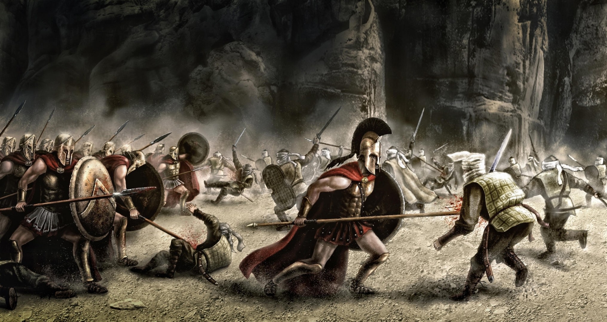 война битва арт оружие 300 спартанцев