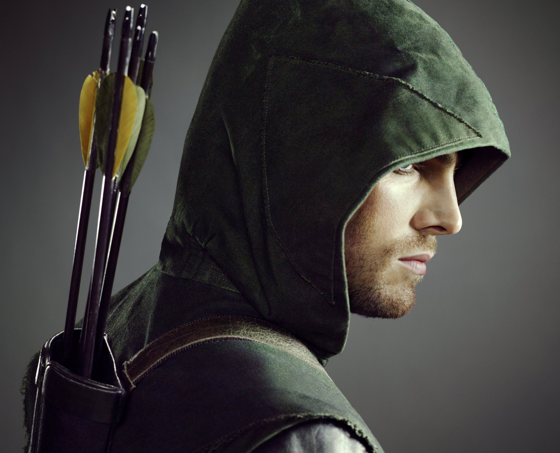 serie gesicht mann pfeile haube pfeil profil oliver queen stephen amell amell schauspieler