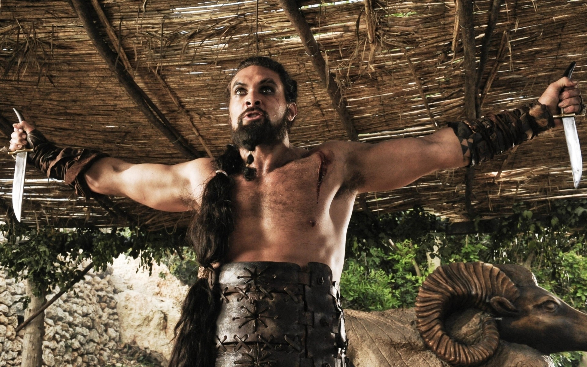 khal drogo khal drogo jason momoa nadchodzi zima gra o tron pieśń lodu i ognia aktor