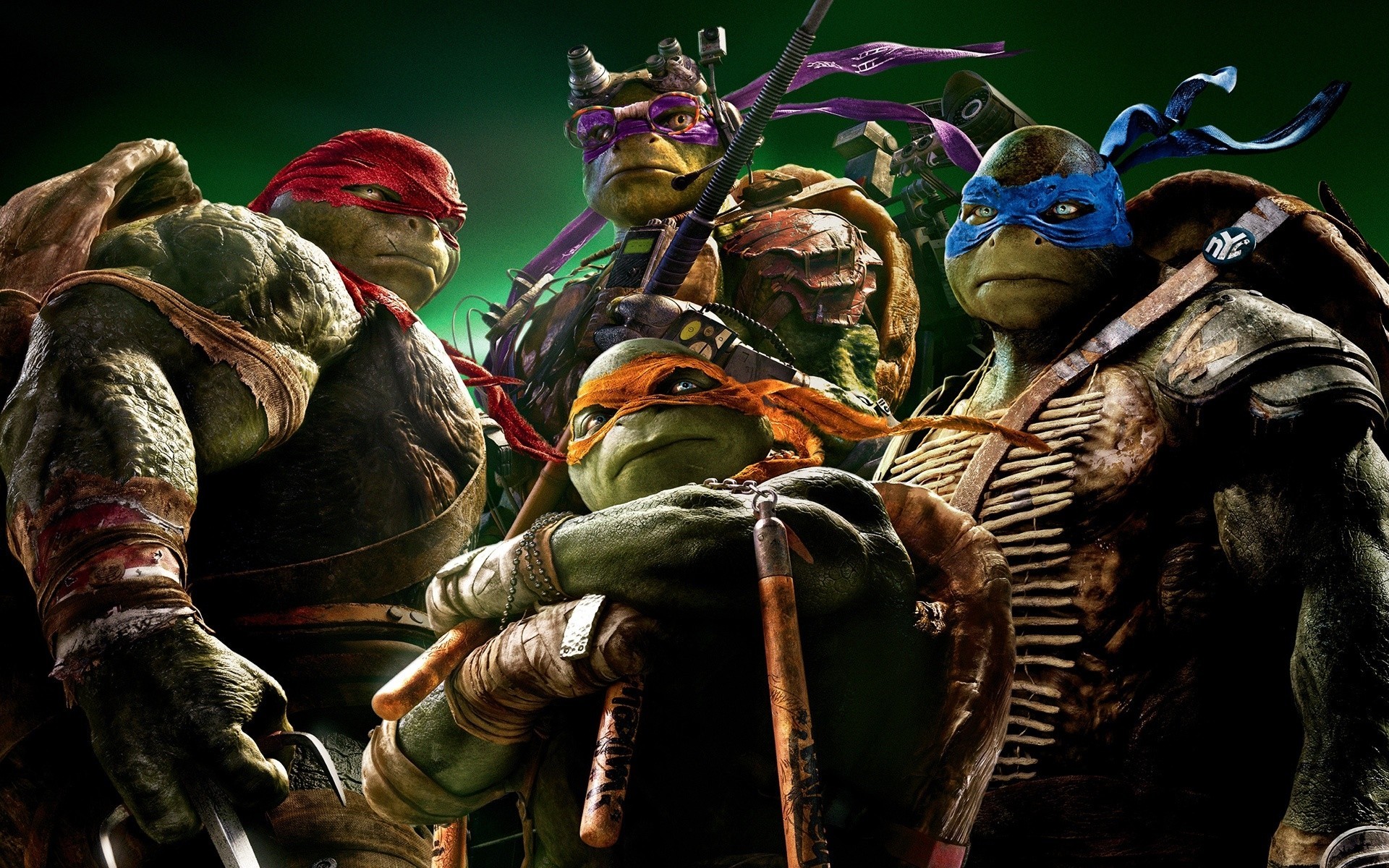 armas leonardo tortugas ninja vista ficción miguel ángel rafael donatello