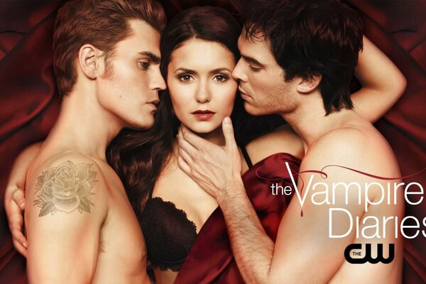 The Vampire Diaries. Stefan, Elena e Damon