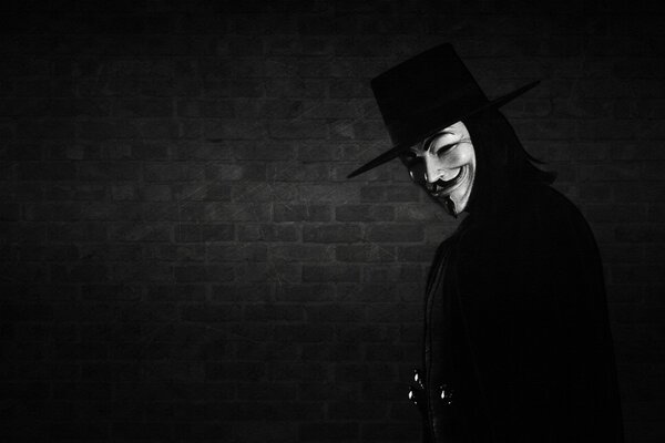 La máscara de Anonymous de la película V es Vendetta