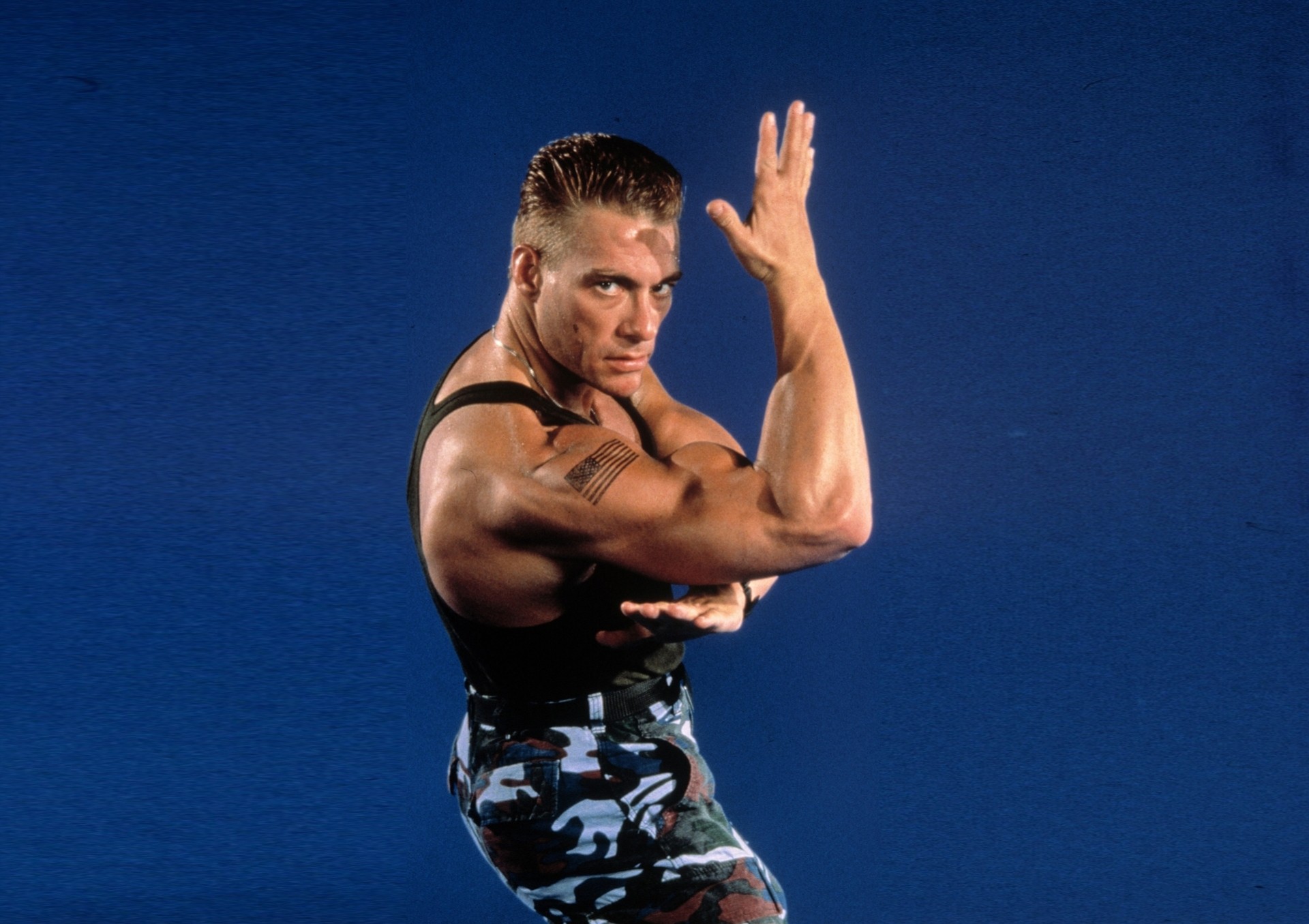 omino jean-claude van damme sfondo atleta attore