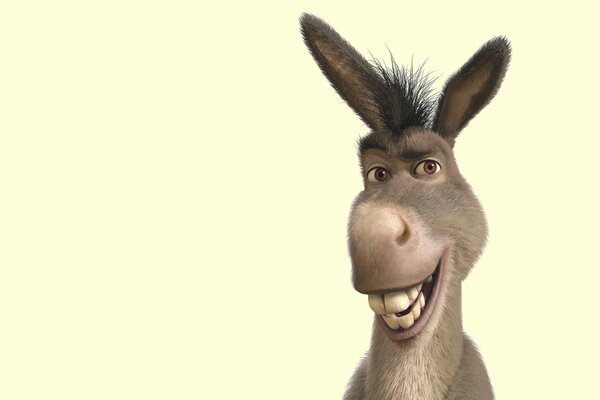 Funny donkey from the cartoon Shrek