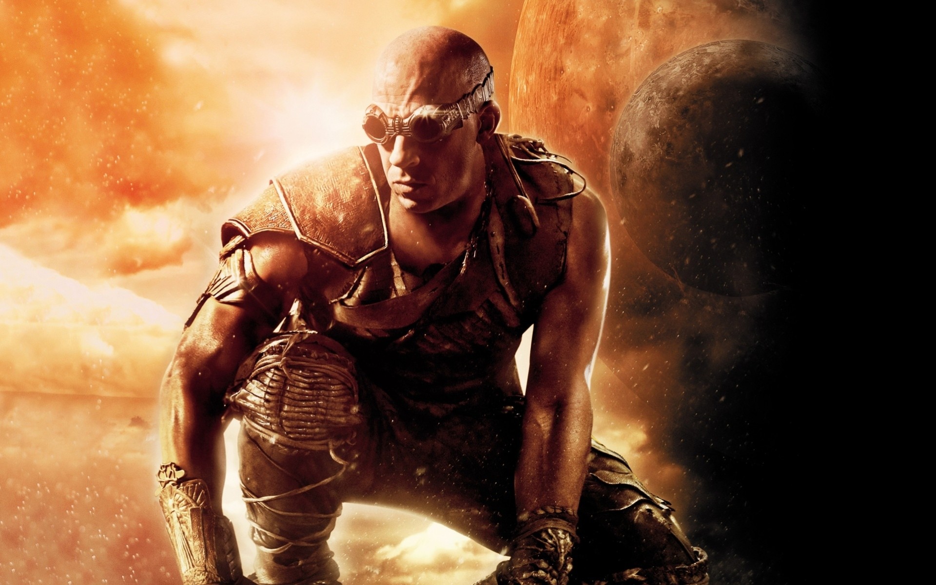 riddick vin diesel thriller muscles men fiction actor