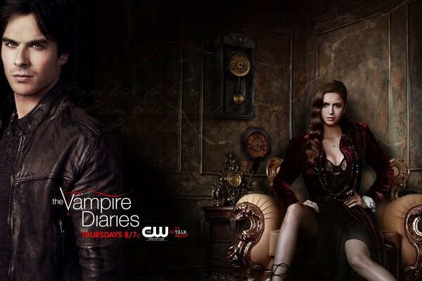 The Vampire Diaries, Damon y Catherine