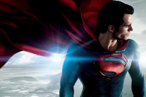 Art Superman nel cielo