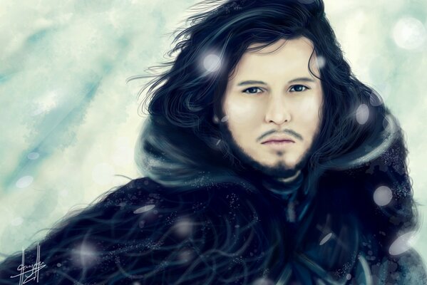 Fan art Jon Snow gioco pristolov