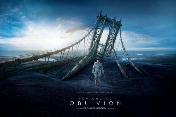 Oblivion movie poster with Tom Cruise