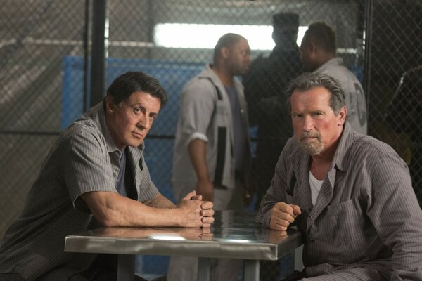 A wonderful shot of the movie Escape Plan