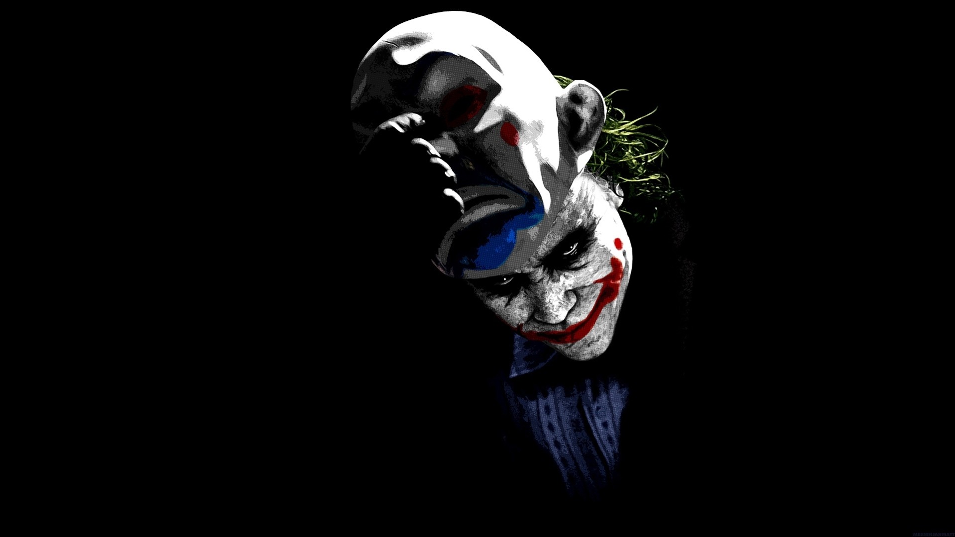 joker heath ledger maschera il cavaliere oscuro