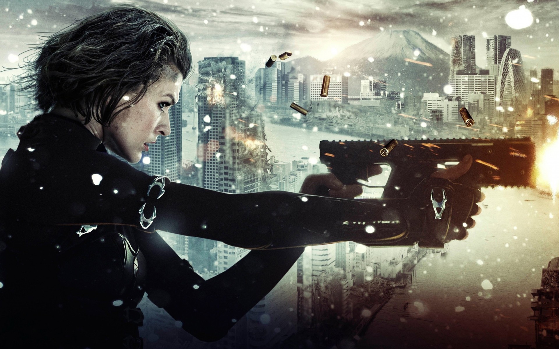 ficción milla jovovich resident evil armas venganza