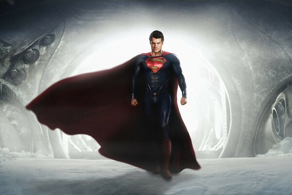 The Man of Steel is a superhero with a developing cape