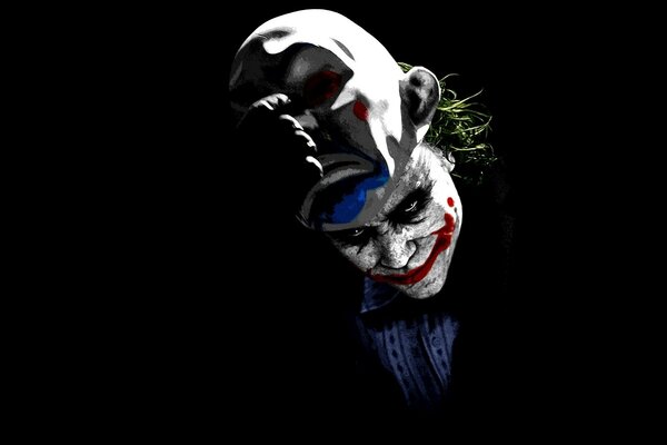 Foto des bösen Joker in der Maske