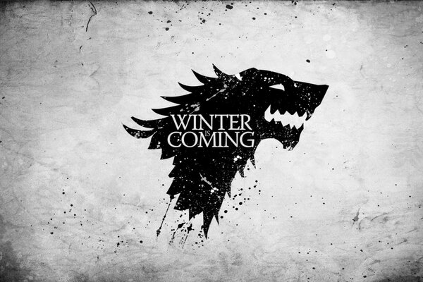 Charakter von Game of Thrones Wolf