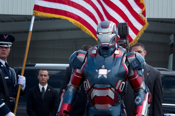 Iron Man drapeau militaire de l Amérique