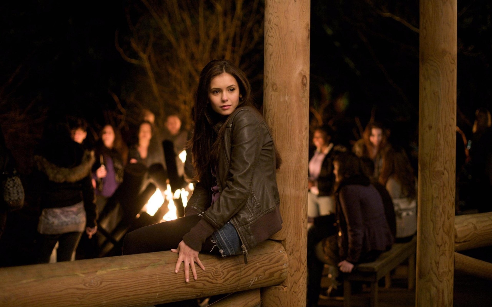 belleza chica vampire diaries escena nina dobrev serie de televisión