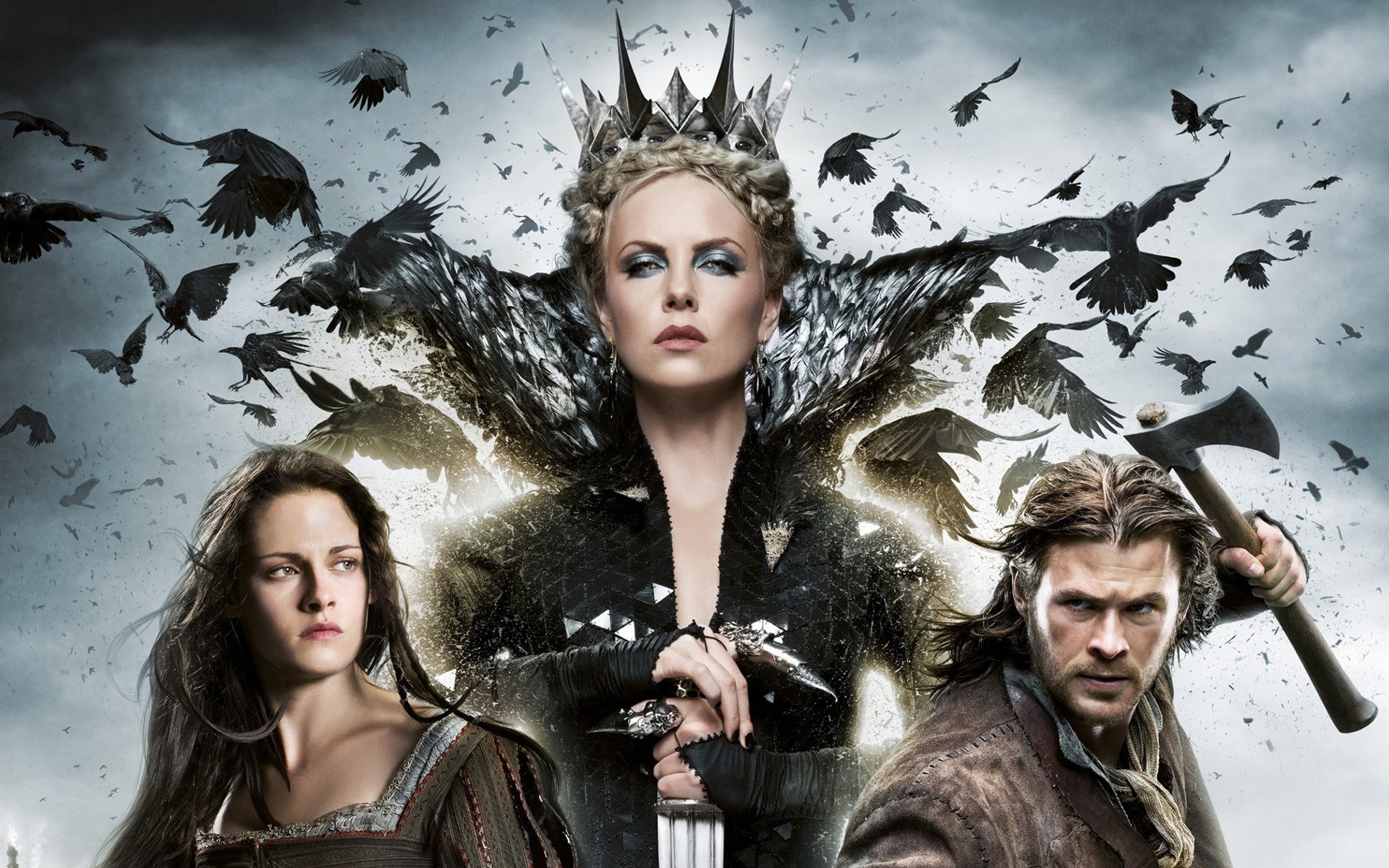 celebrity actress charlize theron chris hemsworth snow white and the huntsman fantasy kristen stewart