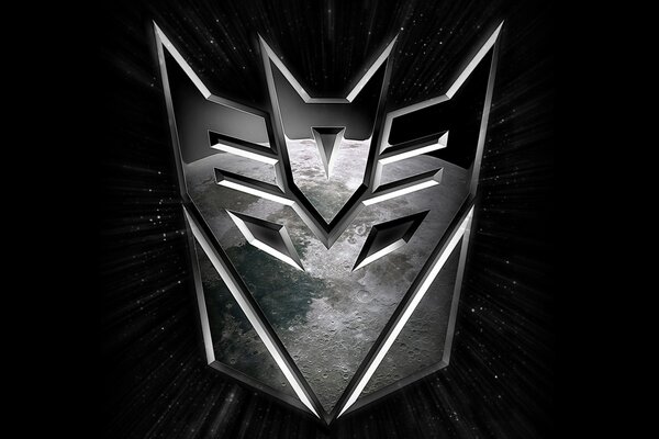 Emblem aus einem Film über Transformatoren und Decepticons