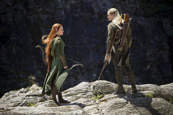 Elfi alla scogliera dal film Lo Hobbit