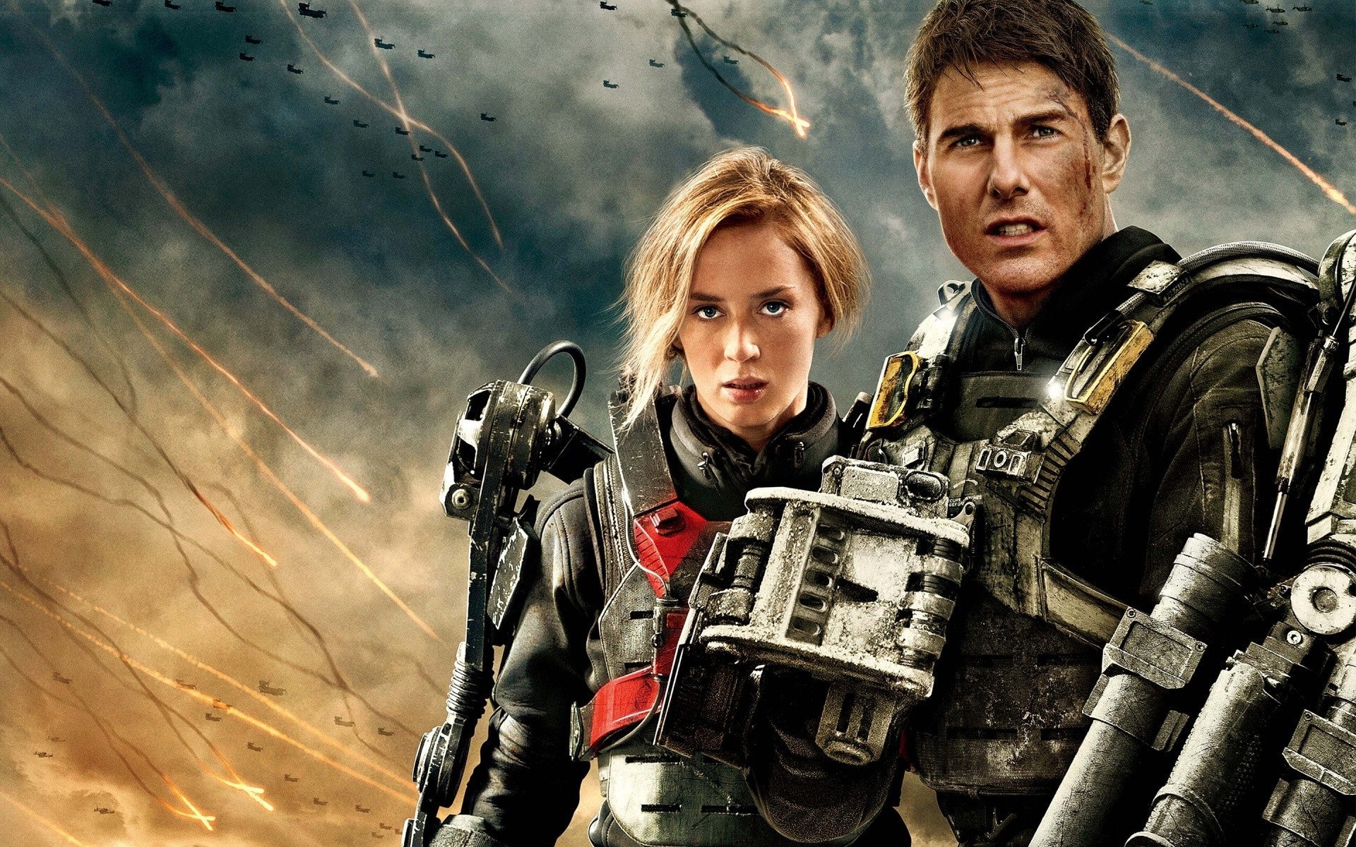 waffe kampf action ansicht emily blunt facette der zukunft fantasy tom cruise