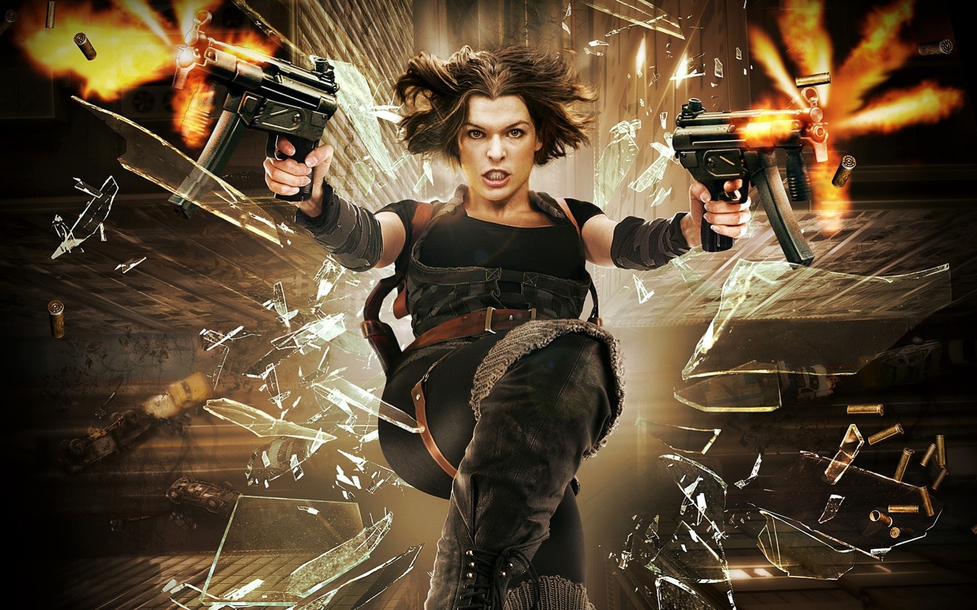 weapon views motion milla jovovich resident evil fiction emotion