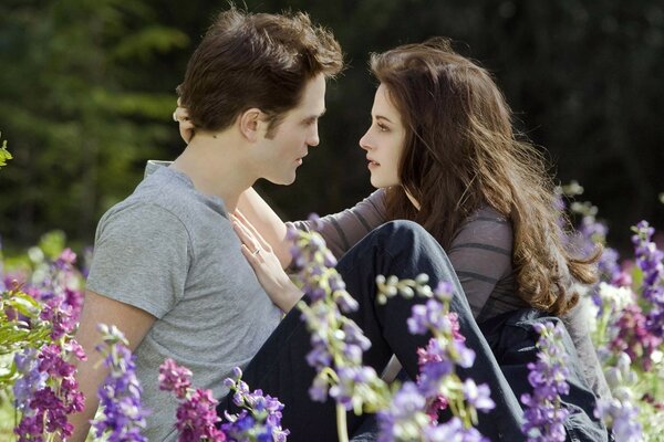 Bella y Edward en la película crepúsculo