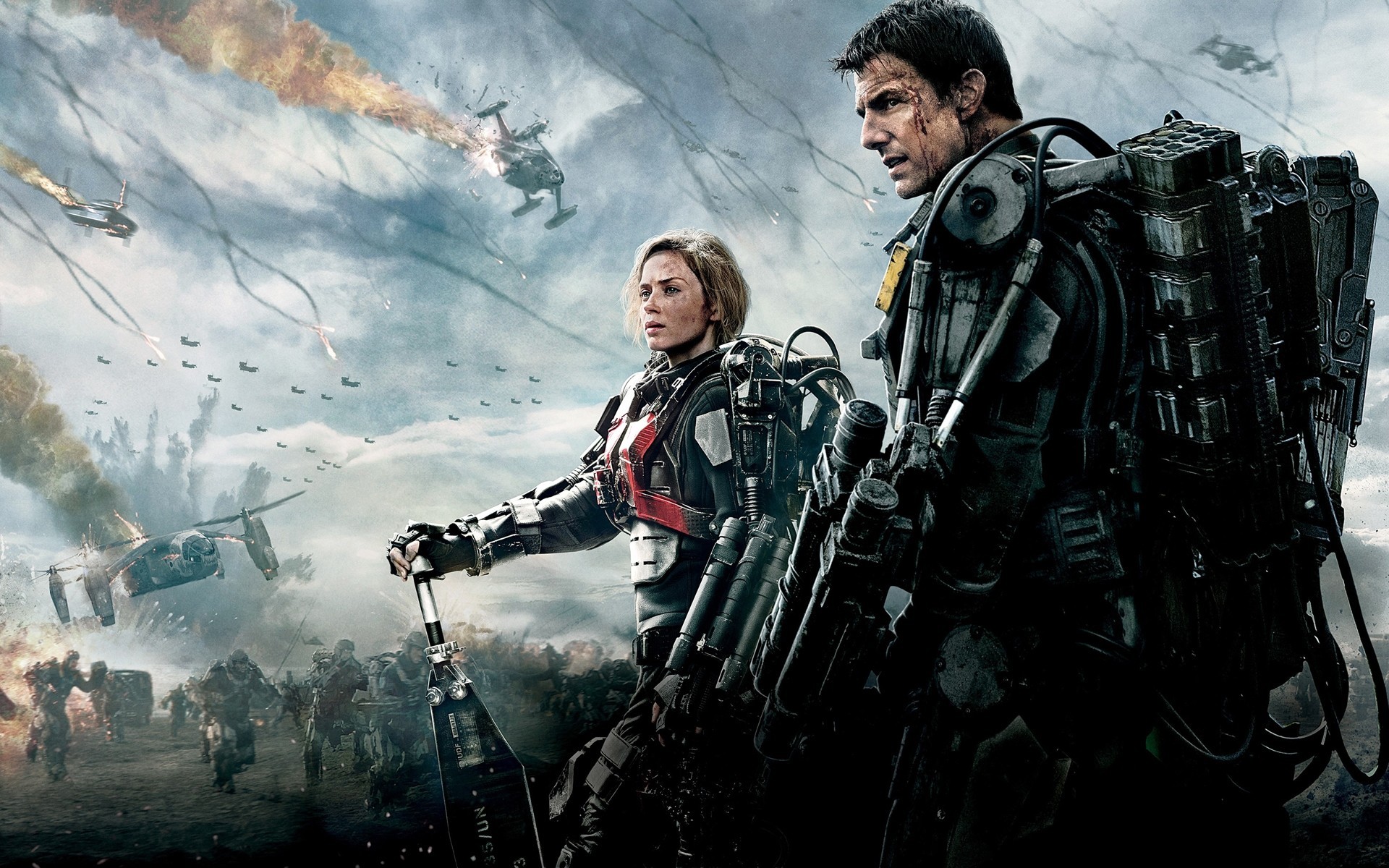 broń bitwa akcja emily blunt edge of future fantastyka technika tom cruise