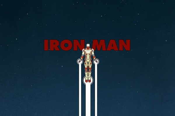 Iron Man en el cielo