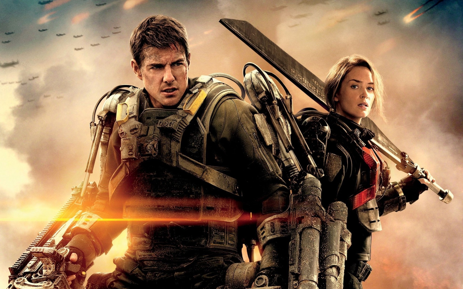 armas emily blunt tom cruise borde del futuro ficción película