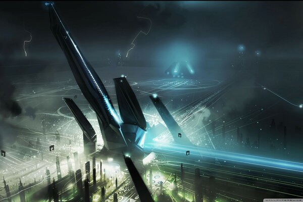 Concept art pour le film tron