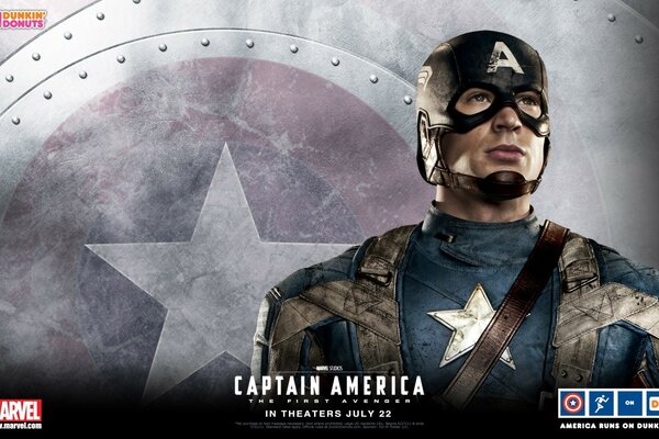 Super-héros Captain America. Héros de Captain America